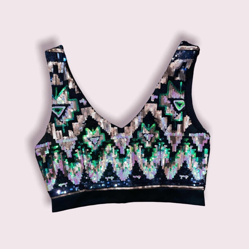 Sequins crop top